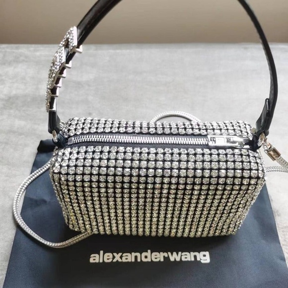 Alexander Wang Diamond Rhinestone Pouch Bag👜 - Picture 2 of 5